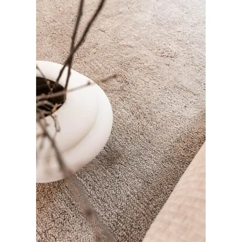 Interieur05 rond berber vloerkleed Nador zand - 160 x 160 cm