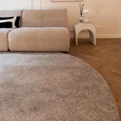 Interieur05 rond berber vloerkleed Nador zand - 160 x 160 cm