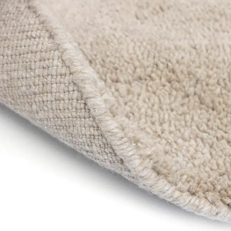 Interieur05 rond berber vloerkleed nador ivoor wit - 160 x 160 cm