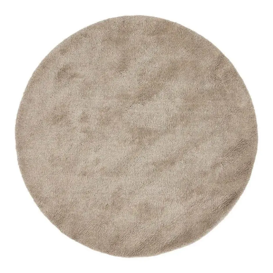 Interieur05 rond berber vloerkleed Nador zand - 200 x 200 cm