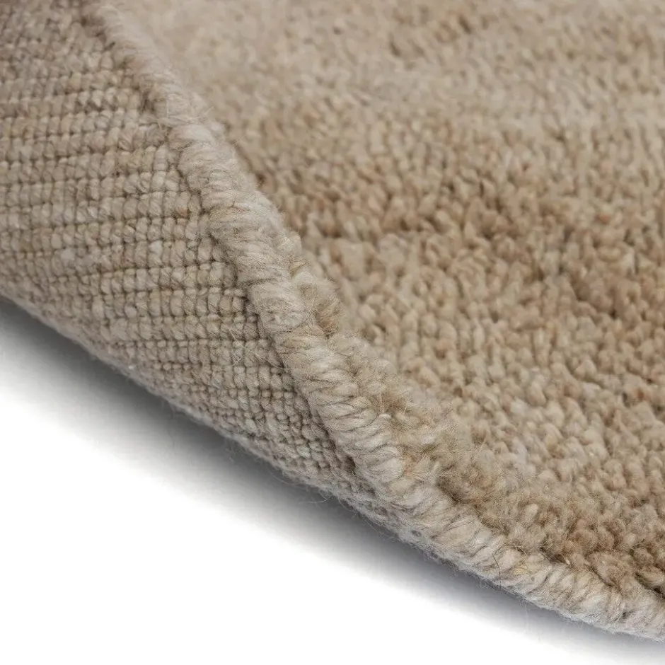 Interieur05 rond berber vloerkleed Nador zand - 200 x 200 cm