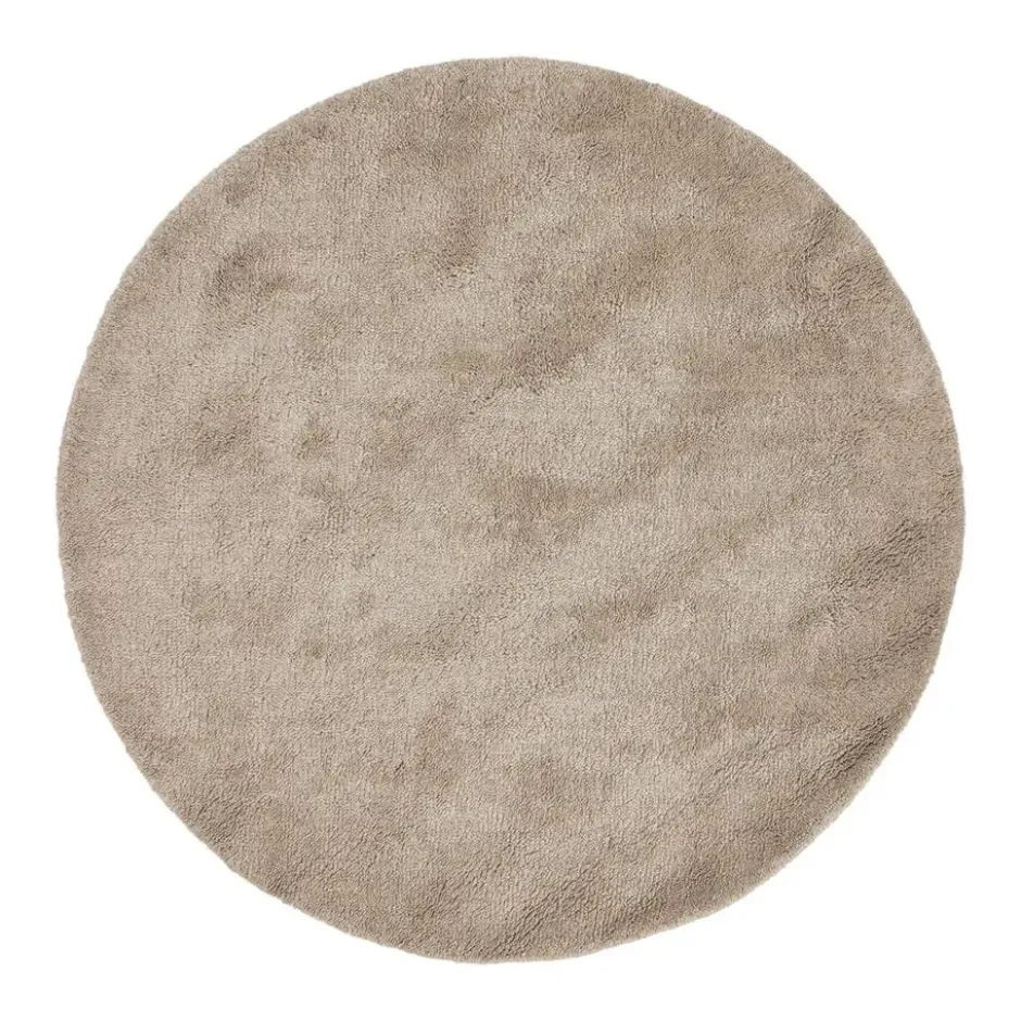 Interieur05 rond berber vloerkleed Nador zand - 200 x 200 cm