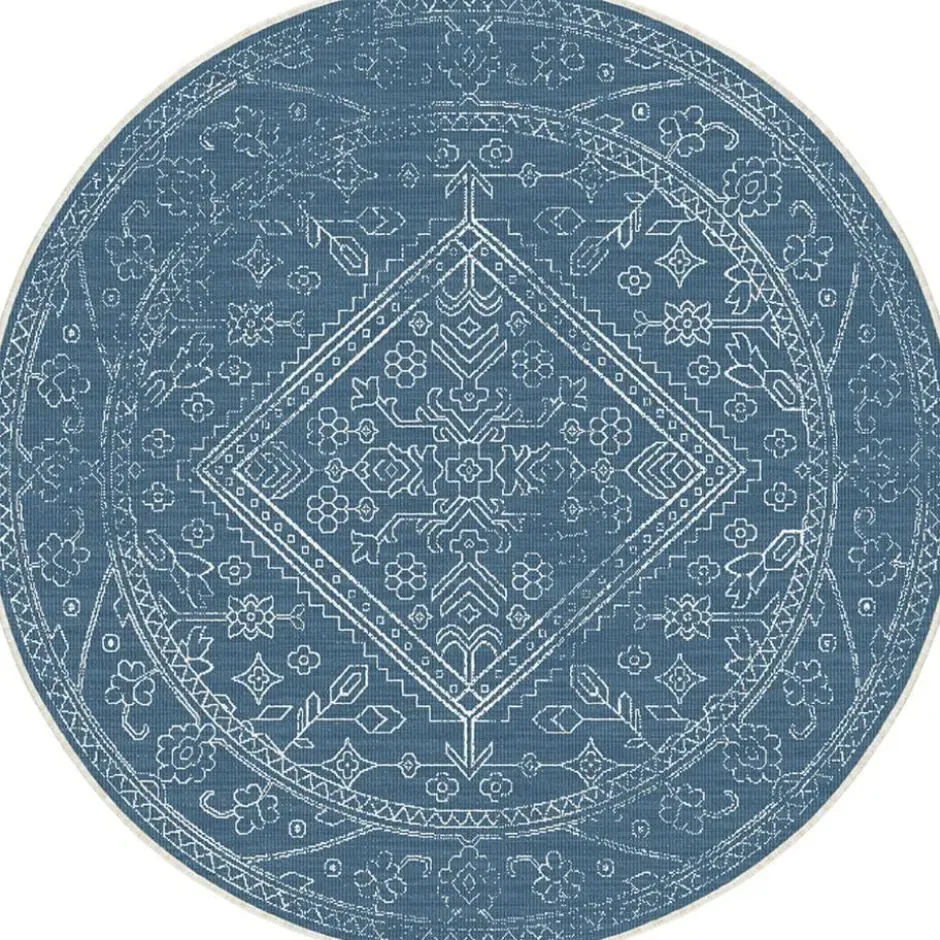 Interieur05 Rond Buitenkleed Blauw Nova - 200 x 200 cm