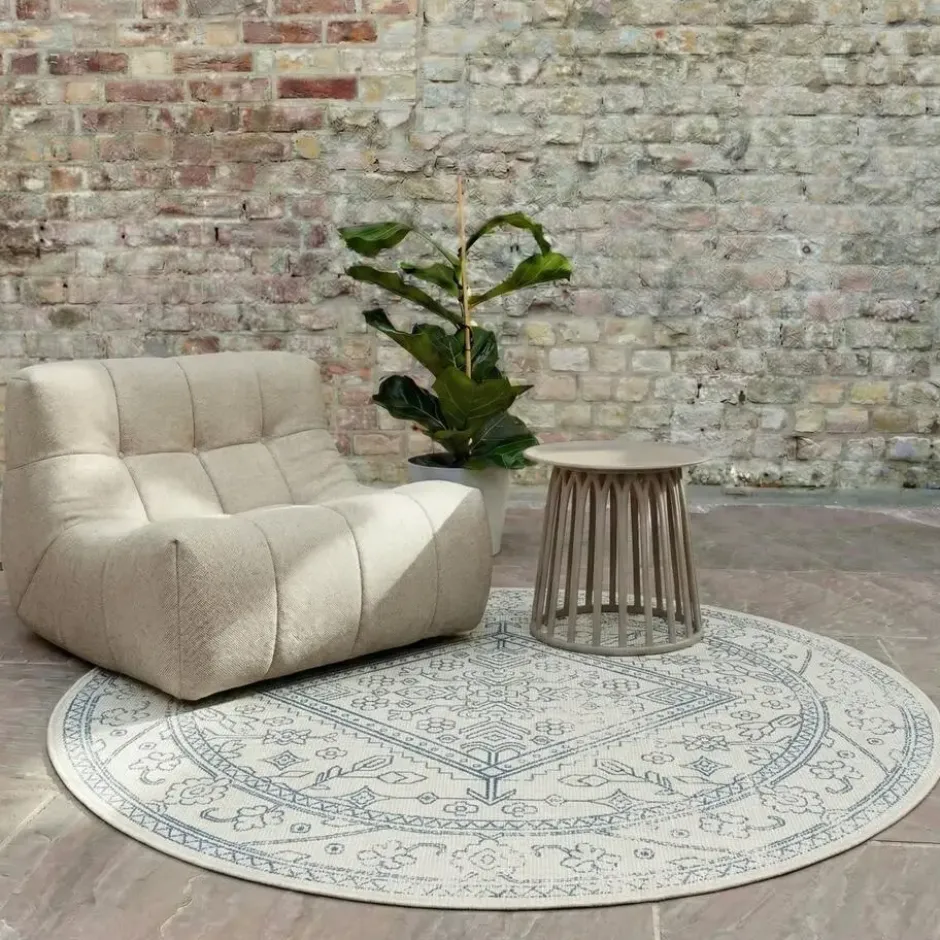 Interieur05 Rond Buitenkleed Blauw Nova - 200 x 200 cm