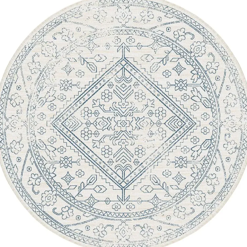 Interieur05 Rond Buitenkleed Blauw Nova - 240 x 240 cm