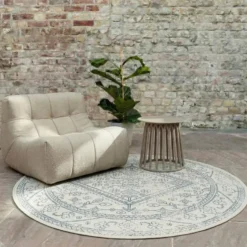 Interieur05 Rond Buitenkleed Blauw Nova - 240 x 240 cm