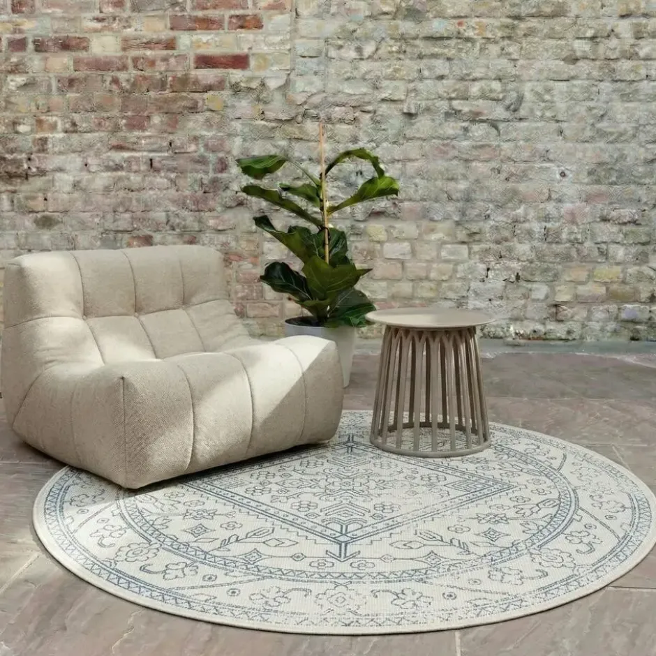Interieur05 Rond Buitenkleed Blauw Nova - 240 x 240 cm