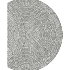 Interieur05 rond buitenkleed grijs Solid - 200 x 200 cm