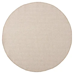 Interieur05 rond buitenkleed jute naturel zigzag - 240 x 240 cm