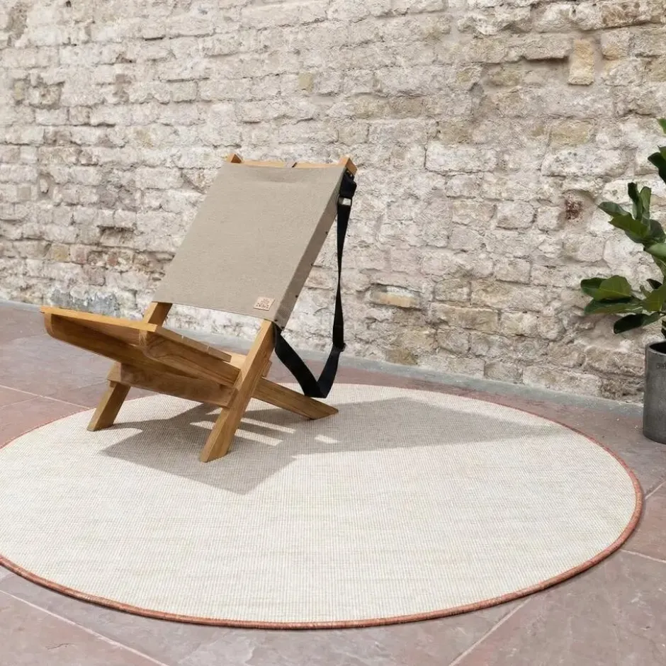Interieur05 rond buitenkleed roest Tone - 200 x 200 cm