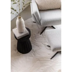 Interieur05 Rond Hoogpolig Vloerkleed Lux Creme - 240 x 240 cm