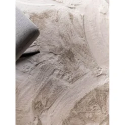 Interieur05 Rond Hoogpolig Vloerkleed Lux Creme - 240 x 240 cm