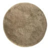 Interieur05 rond hoogpolig vloerkleed polyester Pilo taupe - 340 x 240 cm
