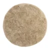 Interieur05 rond Hoogpolig Vloerkleed Polyester Pilo Beige - 120 x 120 cm