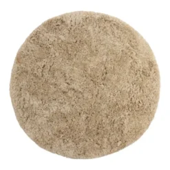 Interieur05 rond Hoogpolig Vloerkleed Polyester Pilo Beige - 120 x 120 cm