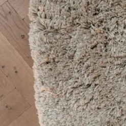 Interieur05 rond Hoogpolig Vloerkleed Polyester Pilo Beige - 120 x 120 cm