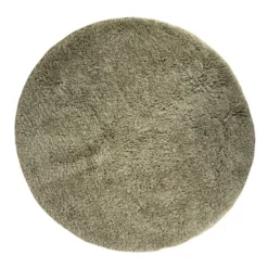Interieur05 rond hoogpolig vloerkleed polyester Pilo groen - 340 x 240 cm