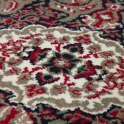 Interieur05 rond vintage vloerkleed Aila rood/oranje - 240 x 240 cm