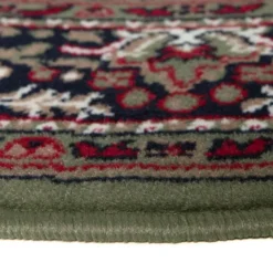Interieur05 rond vintage vloerkleed Aila rood/oranje - 240 x 240 cm