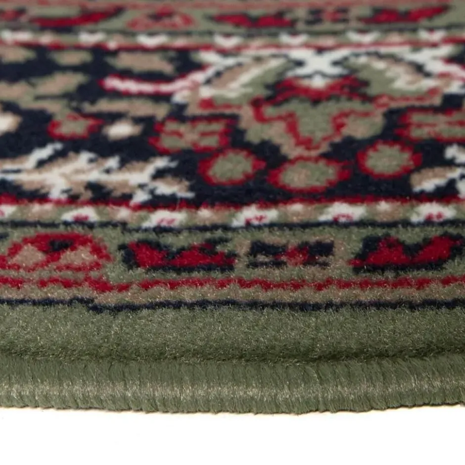 Interieur05 rond vintage vloerkleed Aila rood/oranje - 240 x 240 cm