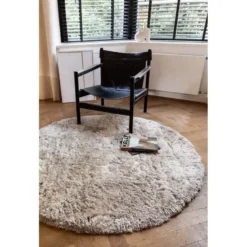 Interieur05 rond vloerkleed Fender wit/creme - 160 x 160 cm