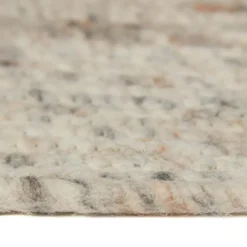 Interieur05 rond vloerkleed Gapo beige/wit - 180 x 180 cm