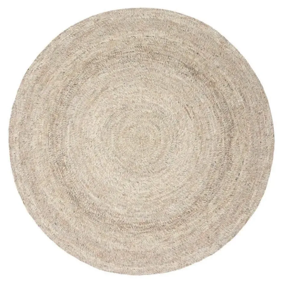 Interieur05 rond vloerkleed Gapo grijs/bruin - 180 x 180 cm