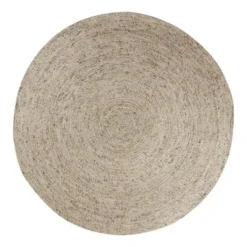 Interieur05 rond vloerkleed Gapo beige/wit - 250 x 250 cm