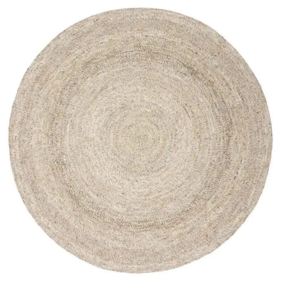 Interieur05 rond vloerkleed Gapo grijs/bruin - 250 x 250 cm