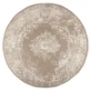 Interieur05 rond vloerkleed Keshan taupe/bruin - 190 x 190 cm