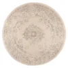 Interieur05 rond vloerkleed Keshan zand/beige - 240 x 240 cm