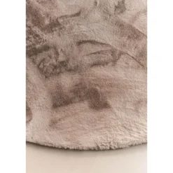 Interieur05 rond vloerkleed Lux beige/taupe - 120 x 120 cm