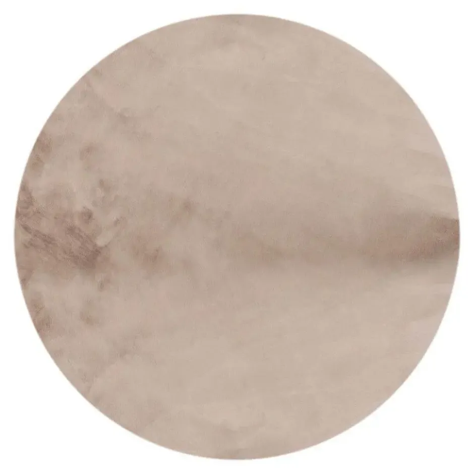 Interieur05 rond vloerkleed Lux beige/taupe - 200 x 200 cm