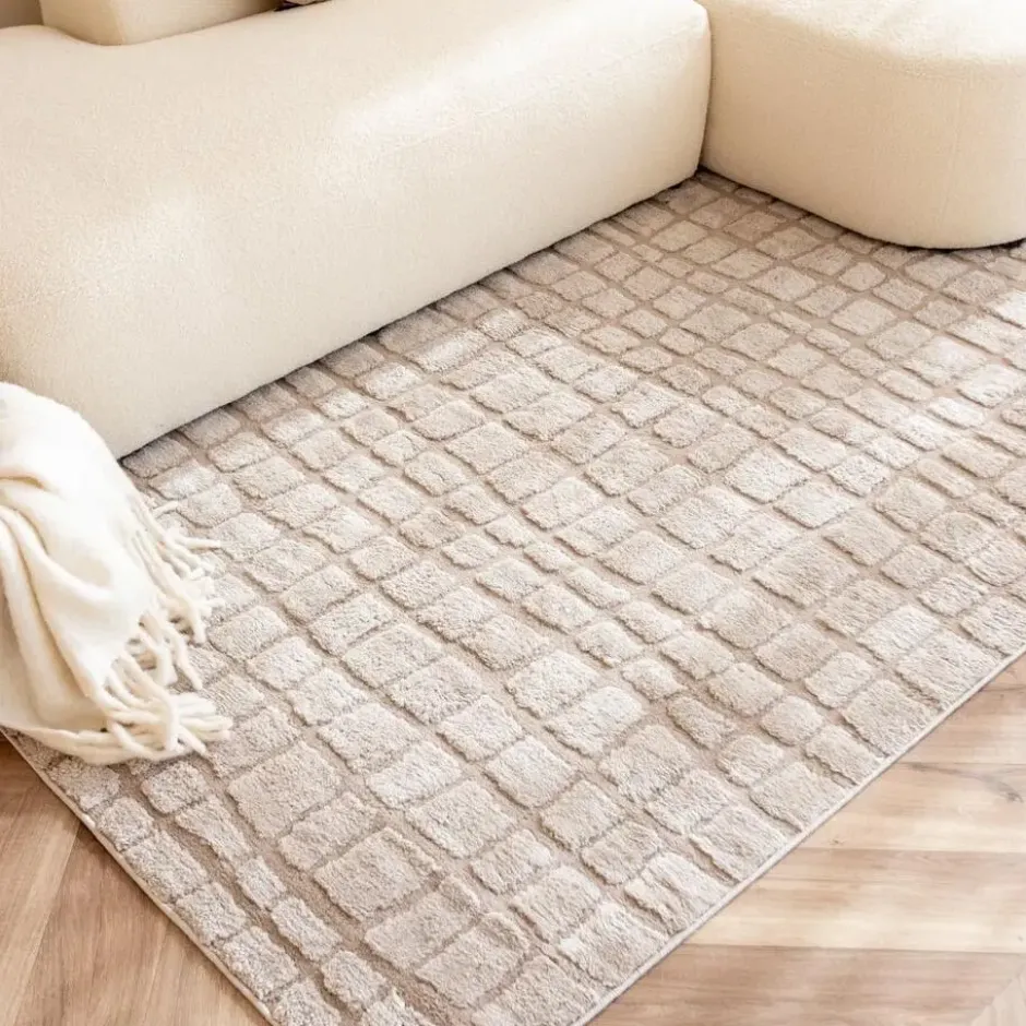 Interieur05 Scandinavisch vloerkleed Malin zand - 280 x 200 cm