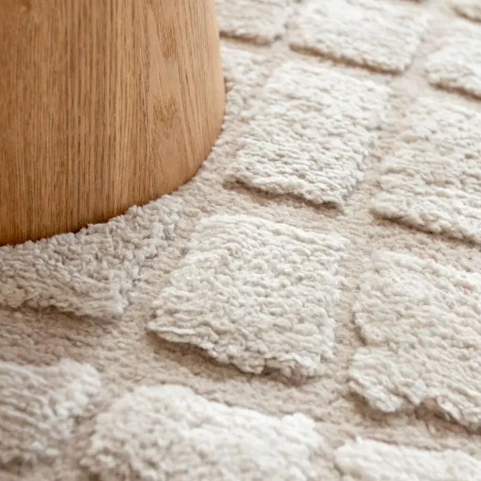 Interieur05 Scandinavisch vloerkleed Malin zand - 330 x 240 cm