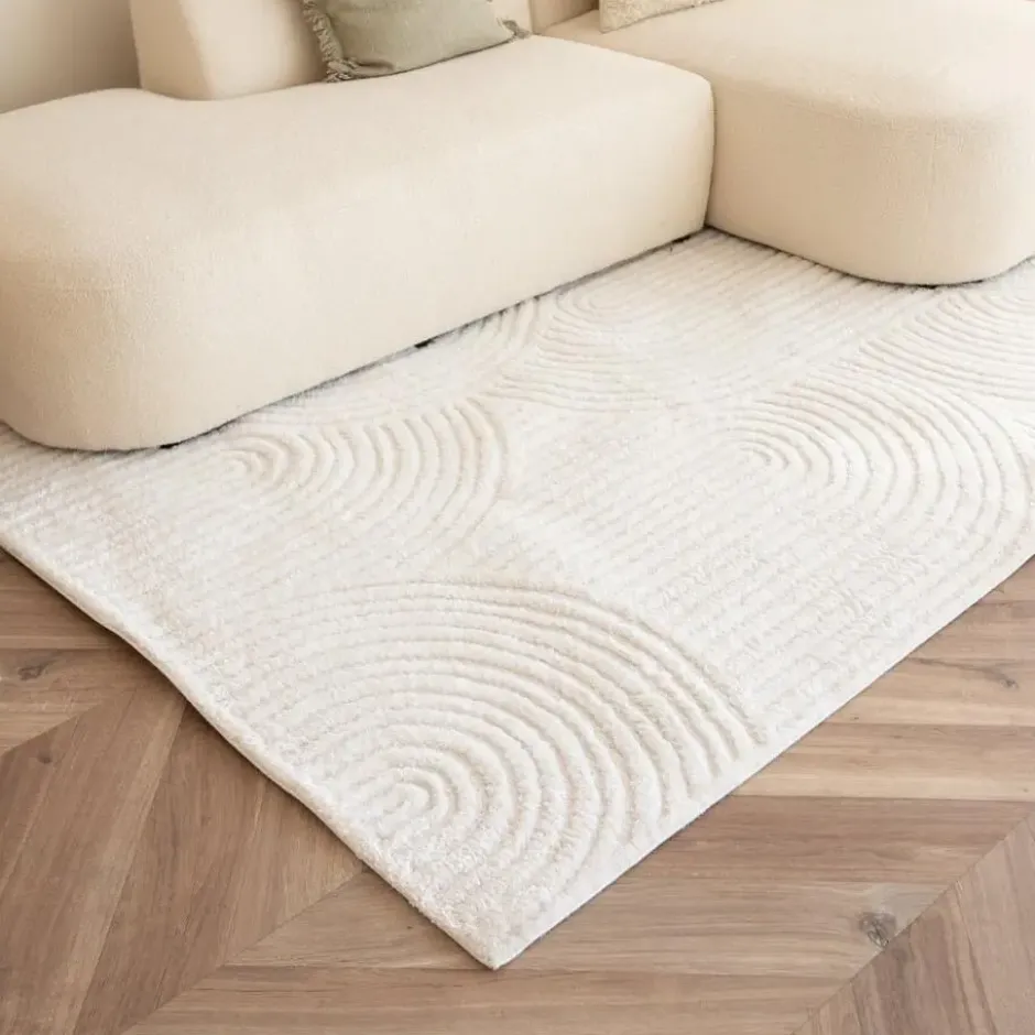 Interieur05 Scandinavisch vloerkleed Oskar creme/wit - 330 x 240 cm