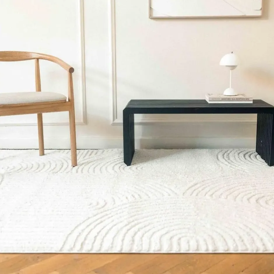 Interieur05 Scandinavisch vloerkleed Oskar creme/wit - 330 x 240 cm