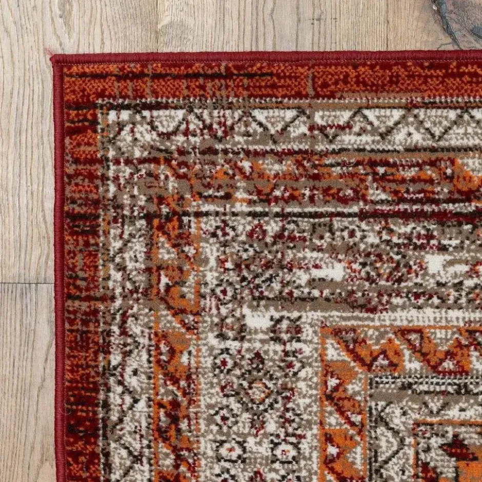 Interieur05 Vintage Vloerkleed Aila Rood/Oranje - 280 x 190 cm