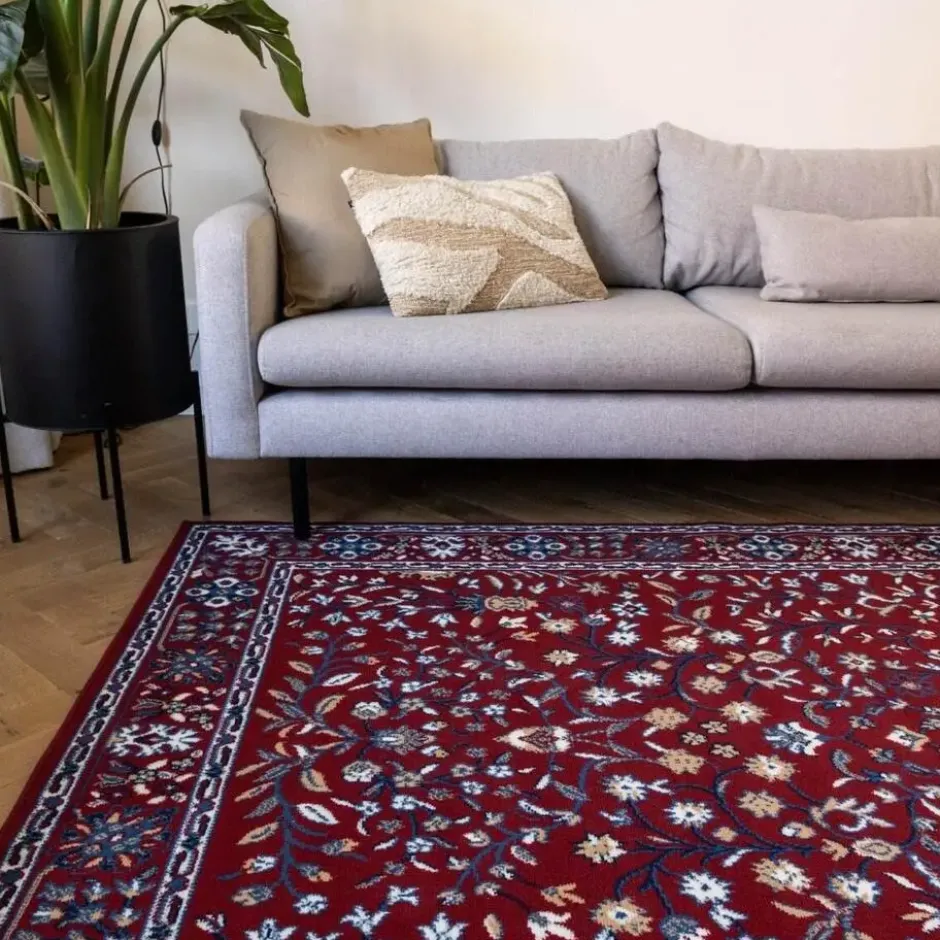 Interieur05 vintage Vloerkleed Nazly Rood/Blauw - 230 x 160 cm