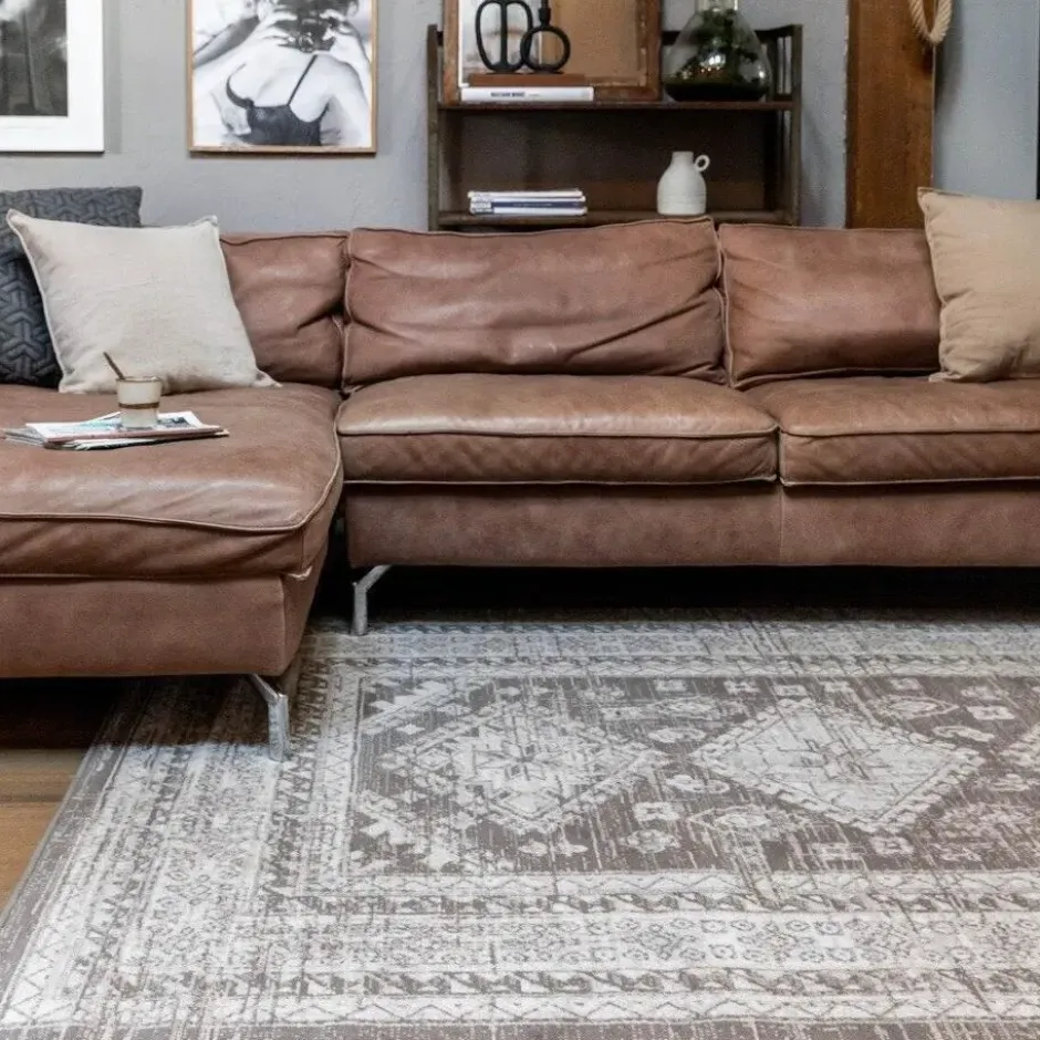 Interieur05 Vintage Vloerkleed Aila Taupe - 240 x 330 cm