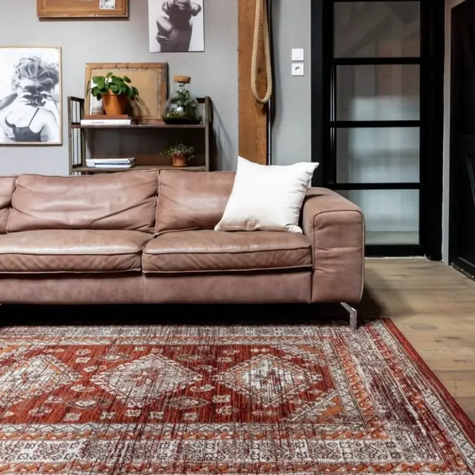 Interieur05 Vintage Vloerkleed Aila Rood/Oranje - 230 x 160 cm