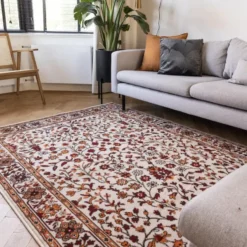 Interieur05 vintage Vloerkleed Nazly Creme/Oranje - 230 x 160 cm