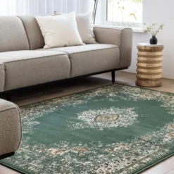 Interieur05 Vintage Vloerkleed Keshan groen - 190 x 280 cm