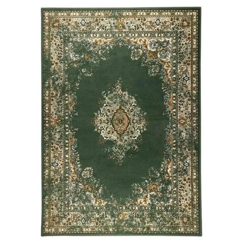Interieur05 Vintage Vloerkleed Keshan groen - 330 x 240 cm