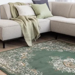 Interieur05 Vintage Vloerkleed Keshan groen - 330 x 240 cm