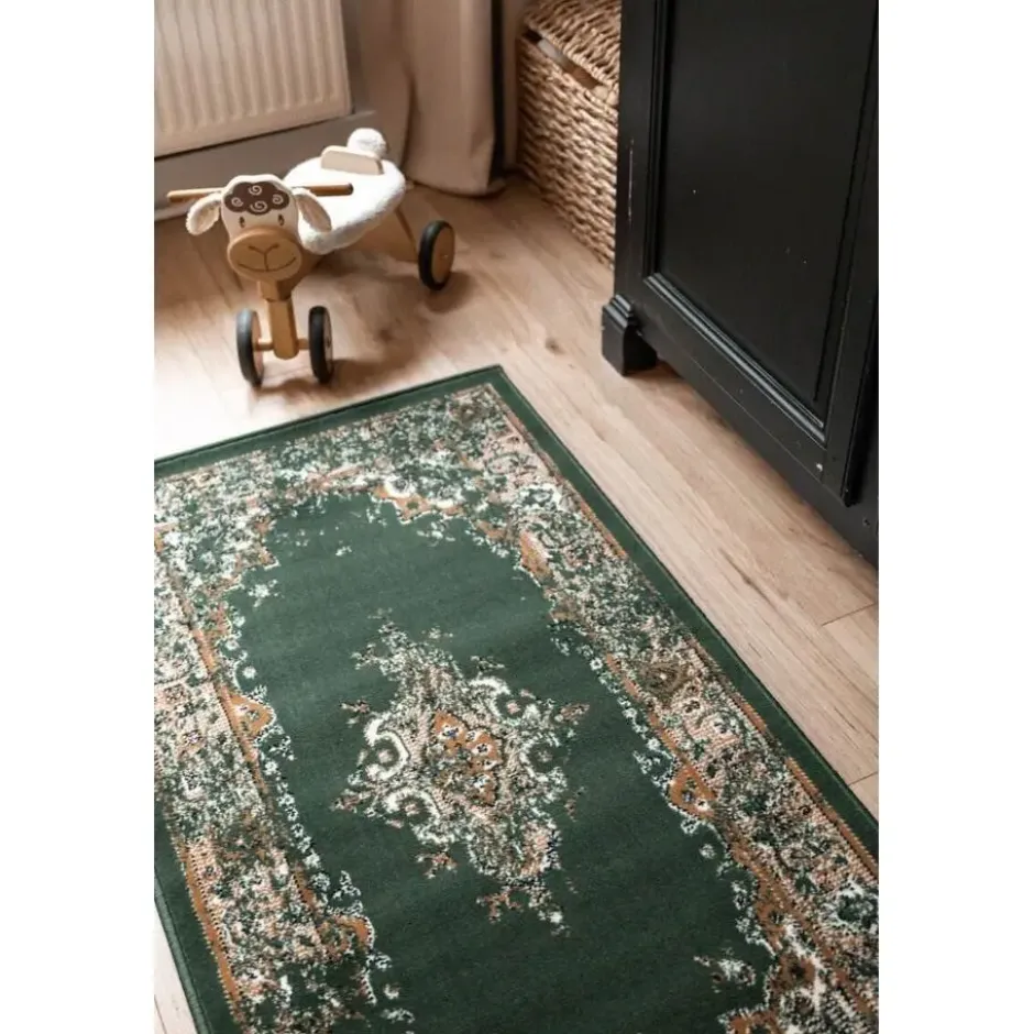Interieur05 Vintage Vloerkleed Keshan groen - 330 x 240 cm