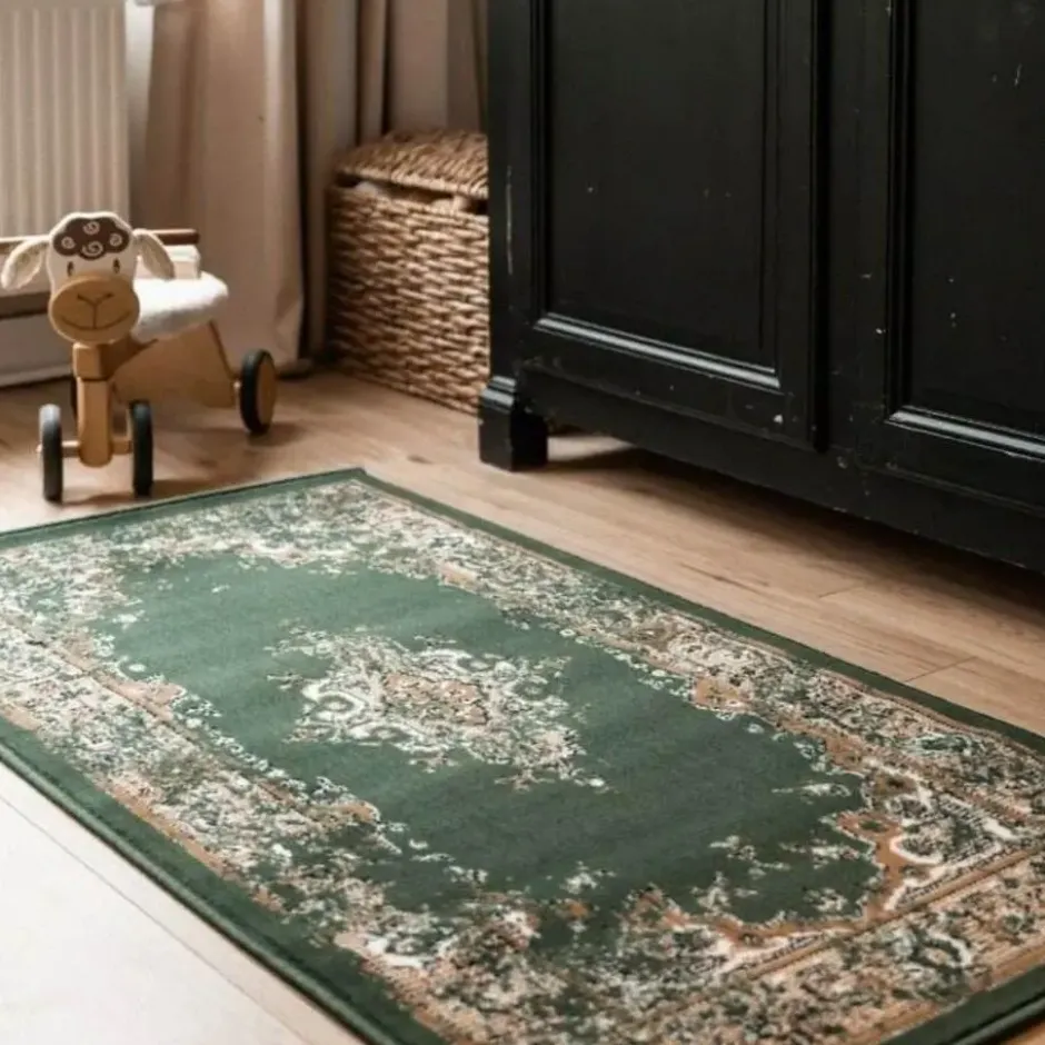 Interieur05 Vintage Vloerkleed Keshan groen - 330 x 240 cm