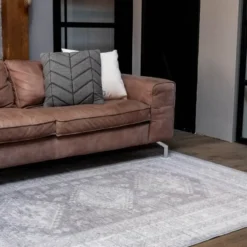 Interieur05 Vintage Vloerkleed Aila Grijs/Roze - 280 x 190 cm