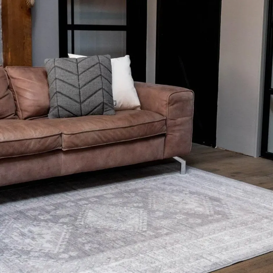 Interieur05 Vintage Vloerkleed Aila Grijs/Roze - 280 x 190 cm