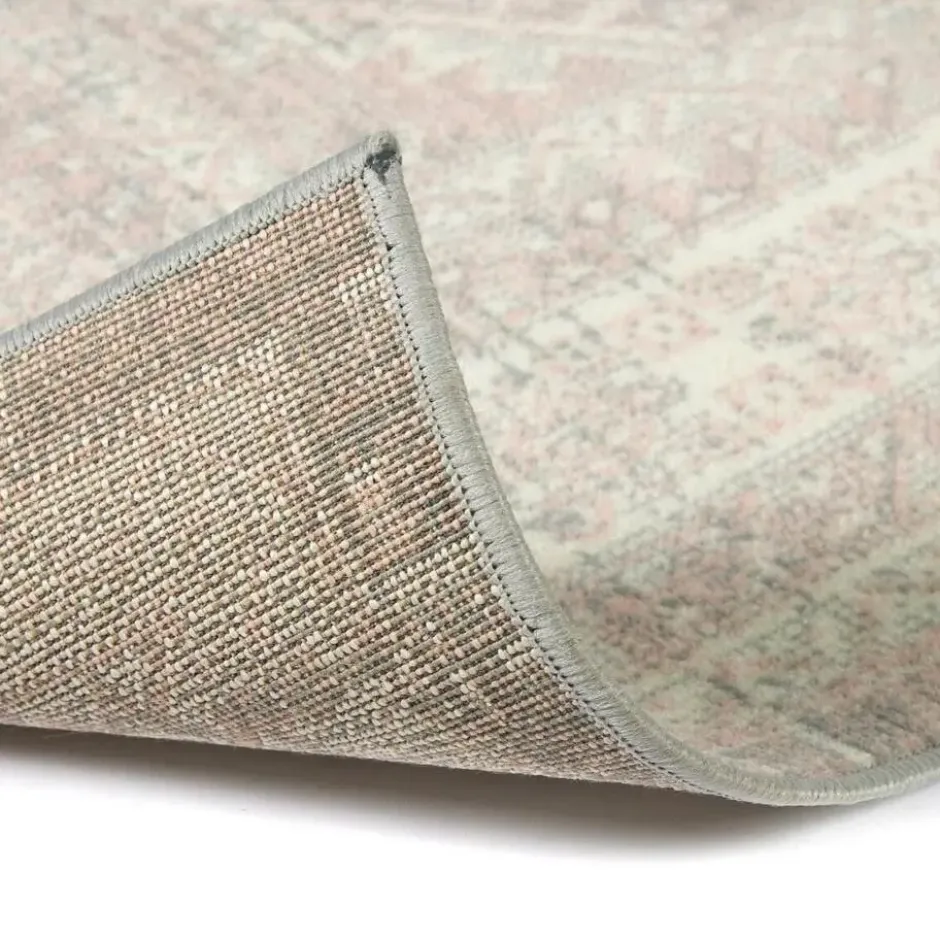 Interieur05 Vintage Vloerkleed Aila Grijs/Roze - 280 x 190 cm
